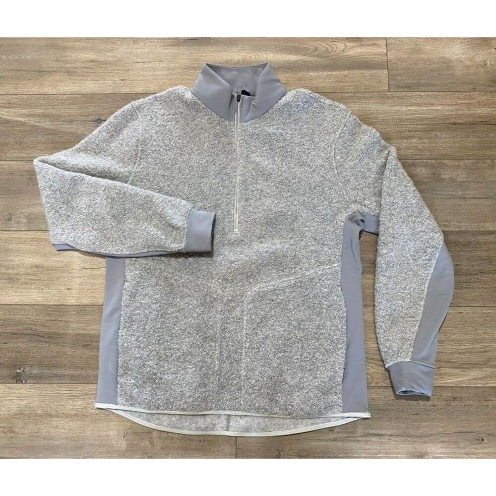 Lululemon Tundra Trek Mens L 1/2 Zip Wool Fleece Sherpa Pullover Jacket